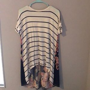 Hi low tunic top with beautiful back